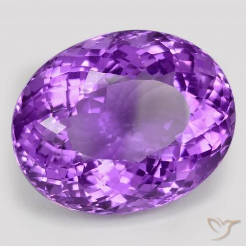 Ametista Violeta Vívido Natural 75.75ct, oval, VVS