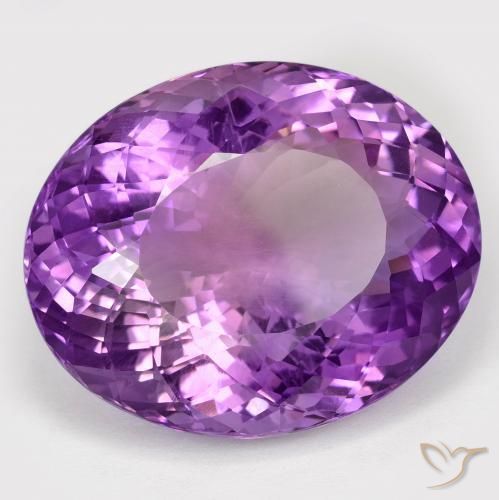 Ametista Violeta médio Natural 66.68ct, oval, VVS