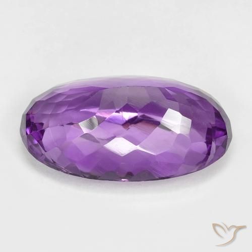 Ametista Violeta médio Natural 18.70ct, oval, VVS-VS