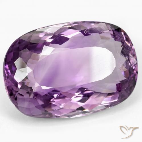 Ametista Violeta Claro-Médio Natural 60.06ct, Almofada, VS