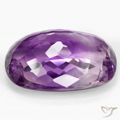 Ametista Violeta Claro-Médio Natural 60.06ct, Almofada, VS