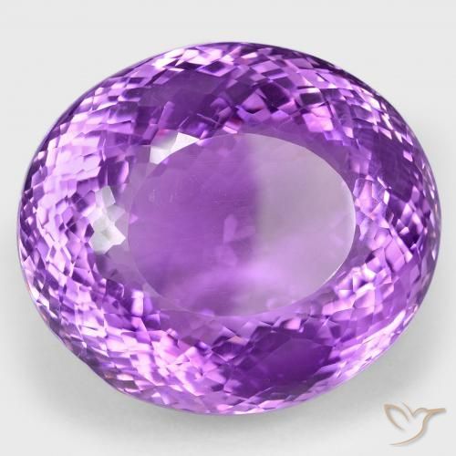 Ametista Violeta Intenso Natural 108.70ct, oval, VS