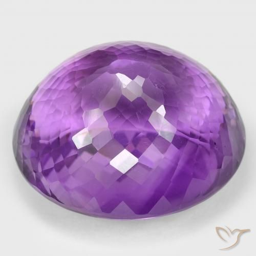 Ametista Violeta Intenso Natural 108.70ct, oval, VS