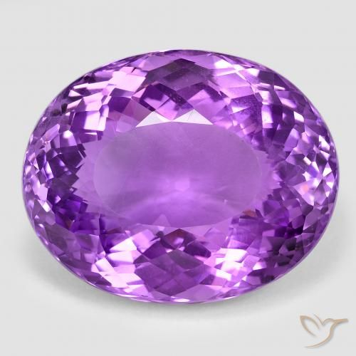 50.94ct Natural Violeta Púrpura Profundo Ametista, oval, VVS