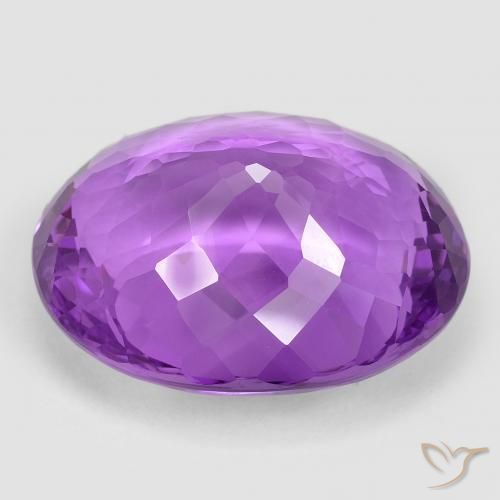 Ametista Violeta Púrpura Profundo Natural 50.94ct, oval, VVS