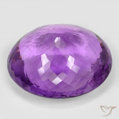 Ametista Violeta Púrpura Médio Natural 96.04ct, oval, VVS-VS