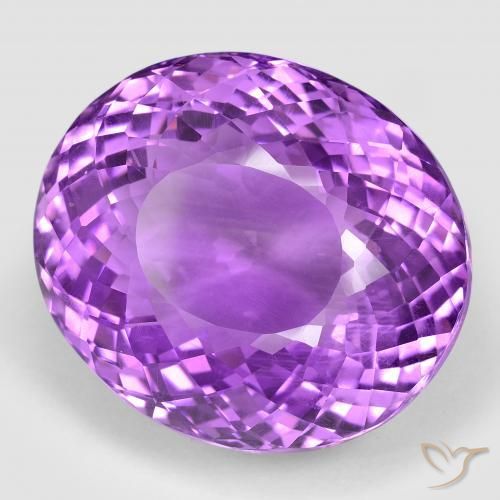 Ametista Violeta Púrpura Natural 73.50ct, oval, VVS-VS