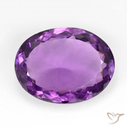 12.14ct Natural Rosa Vivo Violeta Ametista, oval, VVS