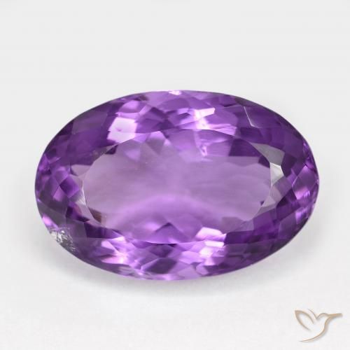 15.45ct Natural Violeta médio Ametista, oval, VS