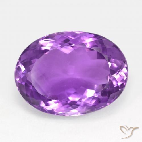 15.41ct Natural Violeta Intenso Ametista, oval, VS