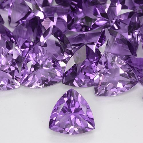 Ametista Violeta Rosado Profundo Natural 2,12ct, Trilhão, VVS-VS