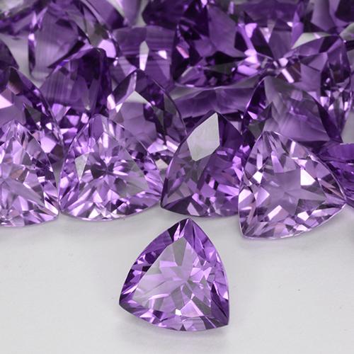 Ametista Violeta Rosado Profundo Natural 2,12ct, Trilhão, VVS-VS