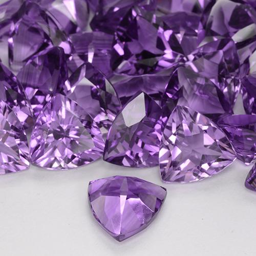 Ametista Violeta Rosado Profundo Natural 2,12ct, Trilhão, VVS-VS