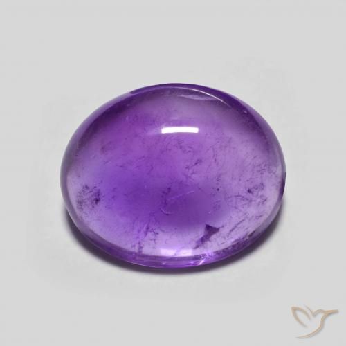 3.46ct Natural Violeta Intenso Ametista, oval, Transparente