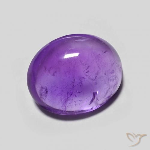 Ametista Violeta Intenso Natural 3.46ct, oval, Transparente