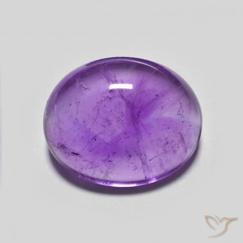 4.09ct Natural Violeta Profundo Ametista, oval, Transparente