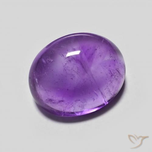 Ametista Violeta Profundo Natural 4.09ct, oval, Transparente
