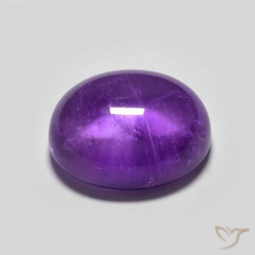 Ametista Violeta Profundo Natural 4.09ct, oval, Transparente