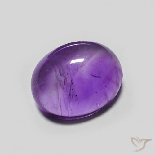Ametista Violeta Profundo Natural 3.02ct, oval, Transparente
