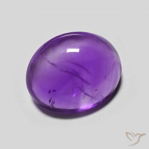 Ametista Violeta Profundo Natural 3.61ct, oval, Transparente