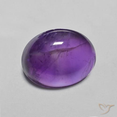 Ametista Violeta Intenso Natural 3.19ct, oval, Transparente