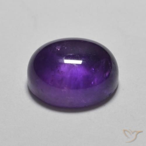 Ametista Violeta Intenso Natural 3.19ct, oval, Transparente