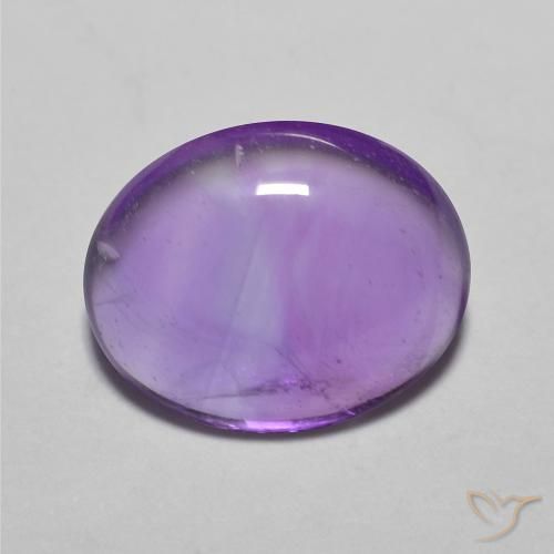 3.16ct Natural Violeta Vívido Ametista, oval, Transparente