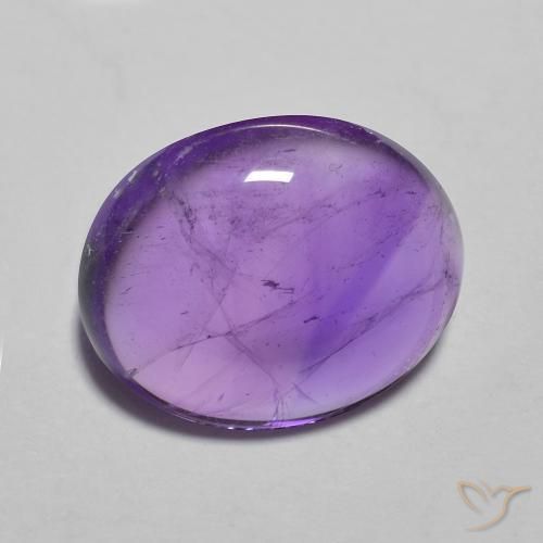 Ametista Violeta Vívido Natural 3.71ct, oval, Transparente