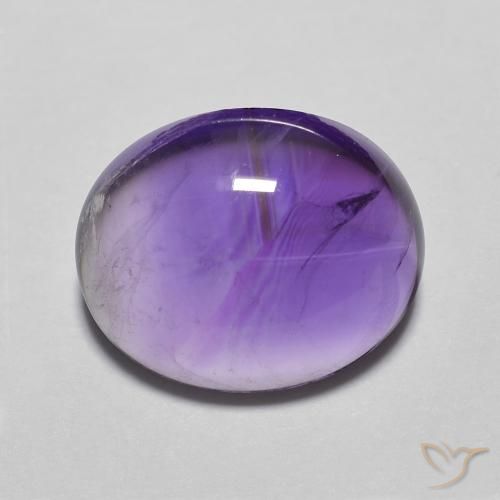 4.22ct Natural Medium Light-Violet Ametista, oval, Transparente