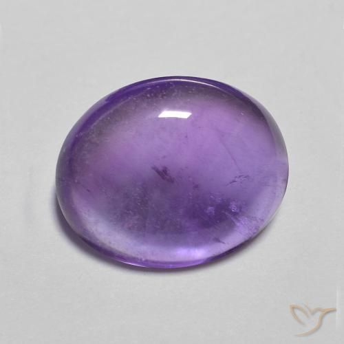Ametista Violeta rosado Natural 3.55ct, oval, Transparente