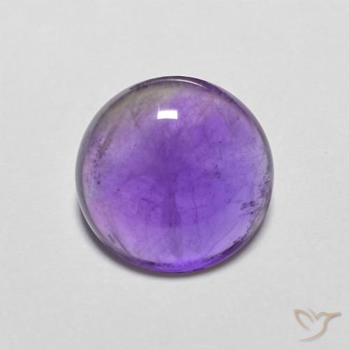 3.98ct Natural Violeta médio Ametista, Redondo, Transparente