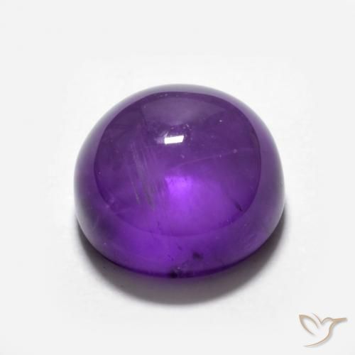 Ametista Violeta Vívido Natural 3.67ct, Redondo, Transparente