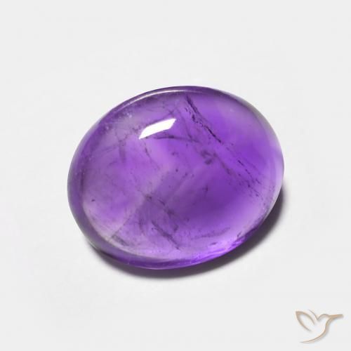 Ametista Violeta Púrpura Natural 3.64ct, oval, Transparente