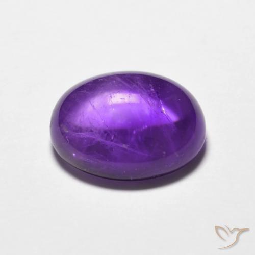 Ametista Violeta Púrpura Natural 3.64ct, oval, Transparente