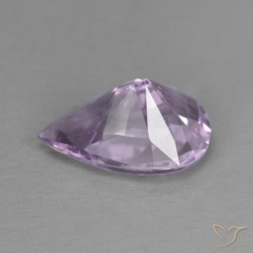 Ametista Violeta claro de íris Natural 4.65ct, Formato de pêra, VVS