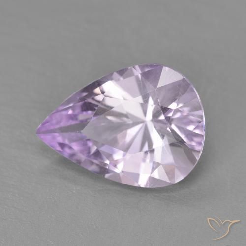3.36ct Natural Violeta claro Ametista, Formato de pêra, VVS