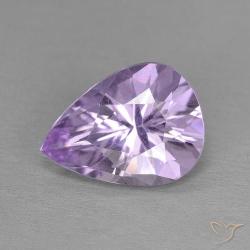 3.15ct Natural Violeta médio Ametista, Formato de pêra, VVS