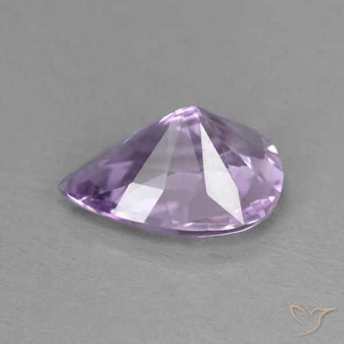 Ametista Violeta médio Natural 3.15ct, Formato de pêra, VVS