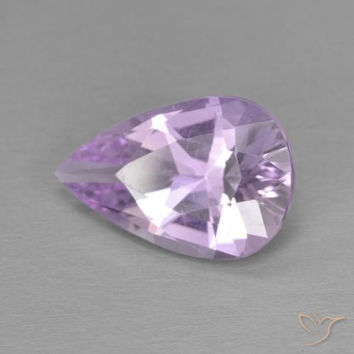 3.27ct Natural íris violeta Ametista, Formato de pêra, VVS