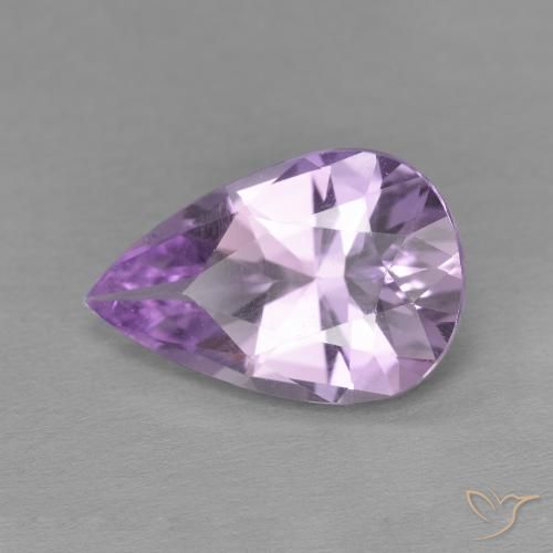 Ametista íris violeta Natural 3.27ct, Formato de pêra, VVS