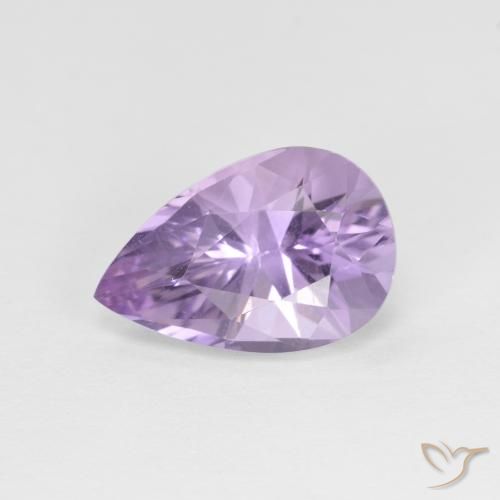 2.35ct Natural Violeta claro de íris Ametista, Formato de pêra, VVS