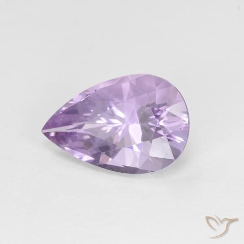 Ametista Violeta claro de íris Natural 2.35ct, Formato de pêra, VVS