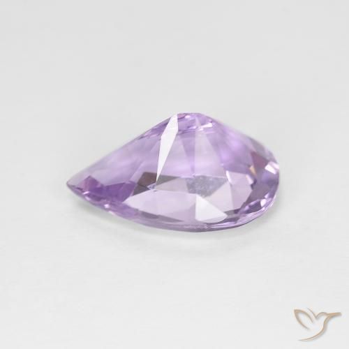 Ametista Violeta claro de íris Natural 2.35ct, Formato de pêra, VVS