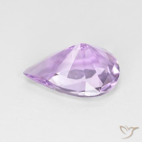 Ametista Violeta médio Natural 3.14ct, Formato de pêra, VVS