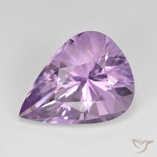 8.26ct Natural íris violeta Ametista, Formato de pêra, VVS