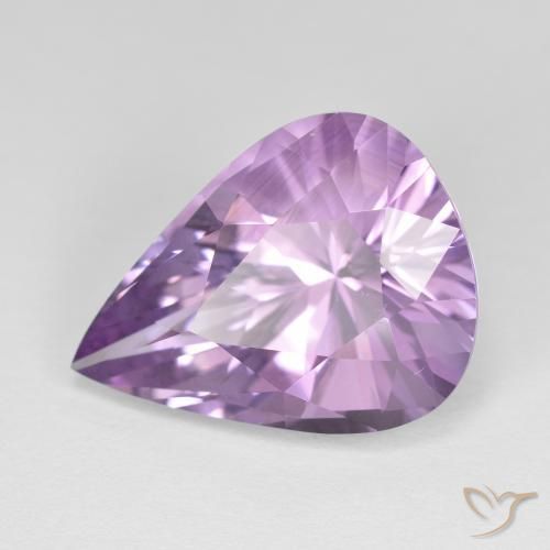 Ametista íris violeta Natural 8.26ct, Formato de pêra, VVS