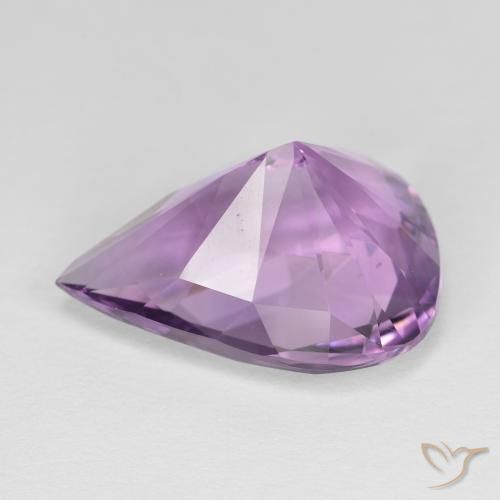 Ametista íris violeta Natural 8.26ct, Formato de pêra, VVS