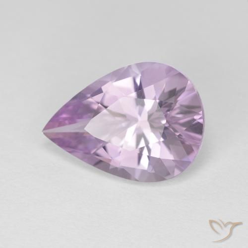 Ametista Violeta médio Natural 2.65ct, Formato de pêra, VVS