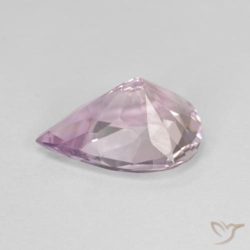 Ametista Violeta acinzentado claro Natural 2.64ct, Formato de pêra, VVS