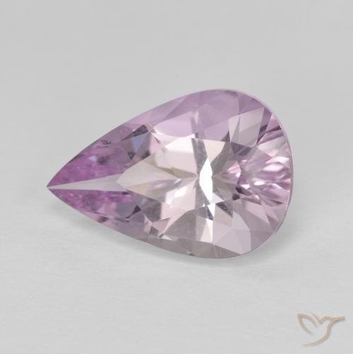 3.93ct Natural Rosa Claro-Violeta Ametista, Formato de pêra, VVS-VS